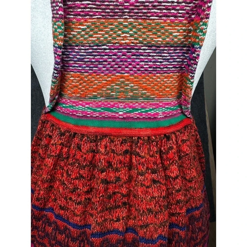 Free People Womens Boho Crochet Knit Open Back Apron Tank Top XS Summer Festival